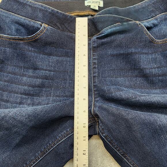 Maurices M Jeans Womens 16W Blue Crossover High Rise Pull On Skinny Jegging - Picture 9 of 12